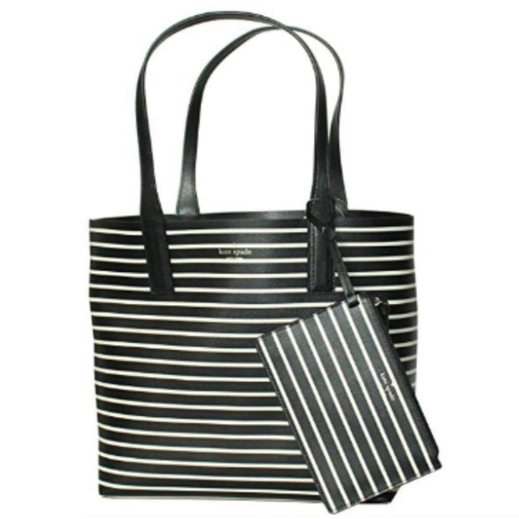 Kate Spade Arch Lauren Reversible Leather Tote Bag - Picture 1 of 16